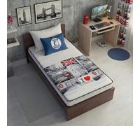 BLUE MOON Matelas Mousse London 90x190. Mousse profilée 5 Zones de Confort. Épaisseur 15cm - Fabriqué en Belgique