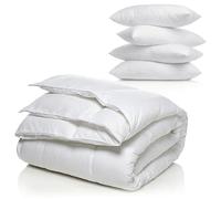 Blue Moon Pack Couette Hiver 220x240 + 4 Oreillers | Microfibre Chaude