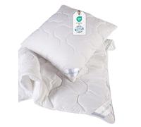 BLUE MOON Parure de lit - Oreiller doux pour la peau - Parure de lit en microfibre de qualité supérieure - Hypoallergénique - Fabriqué en UE - (Ensemble oreiller + couette 80 x 80 + 135 x 200 cm)