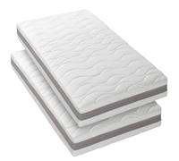 BLUE MOON -X2 Matelas 3D TWIST 90x200.5 zones de confort. Épaisseur 15cm -Compatible lits IKEA -Fabriqué en Belgique -Garantie 7
