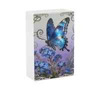 Blue Morpho Étui à cigarettes étanche en plastique résistant à la myosotie pour 20 cigarettes et accessoires de fumage pour homme et femme