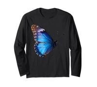 Blue Morpho Papillon Insecte Tropical Manche Longue
