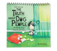 Blue Mountain Arts Collection The Truth About Dog People - Calendrier mural humoristique 2026 à suspendre pour les amoureux des chiens par Jo Renfro, Blue Mountain Arts Collection