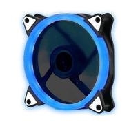 (Blue)Mute RGB LED Light Cooling Fan Heat Dissipation Heatsink for Computer PC Case