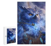 Blue Mystic Owl Artwork Puzzle 1000 Pièces Educa Jouet en Bois Cadeau Unique Décoration Intérieure Jeu Éducatif Challenge Toy Adultes Et Enfants À Partir De 14 Ans 1000 PCS