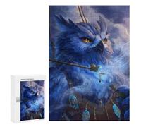 Blue Mystic Owl Artwork Puzzle 1000 Pièces Educa Jouet en Bois Cadeau Unique Décoration Intérieure Jeu Éducatif Challenge Toy Adultes Et Enfants À Partir De 14 Ans 300 PCS