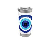 Blue Nazar Eye Against Evil Art Gobelet isotherme en acier inoxydable double paroi