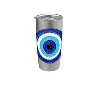 Blue Nazar Eye Against Evil Art Gobelet isotherme en acier inoxydable double paroi
