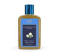 Blue Nectar Gommage visage et corps au jasmin de Madurai avec gel douche pour éclaircir la peau, nettoyage en profondeur, exfoliation, anti-cellulite et décanter au miel (10 herbes, 200 ml)