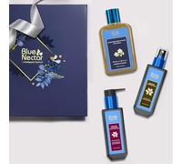 Blue Nectar Self Love Bath Essentials Coffret cadeau pour homme et femme | Lotion corporelle SPF, gommage corporel, lavage et brume corporelle | Lot de 3 | Cadeau d'anniversaire et d'anniversaire