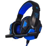 Blue no light Casque de jeu avec Microphone stéréo, basse profonde, pour PS4, téléphone, PC portable, Xbox One, nintendo Switch, iPad ""Nipseyteko