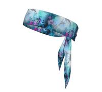 Blue Ocean Foulard de sport multifonction double face Motif poissons sous-marins Extensible Décontracté Léger