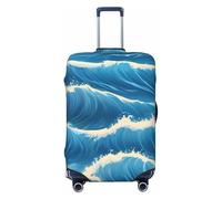 Blue Ocean Housse de protection de bagage personnalisée pour voyage et affaires Motif paysage marin, noir, X-Large