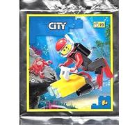 Blue Ocean Lego 952107 Lot de figurines en aluminium Motif plongeur et crabe