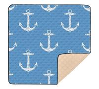 Blue Ocean Tapis de gym et d'activités doux et épais pour intérieur et extérieur résistant à l'eau pour salle de jeux pour bébés, enfants, tout-petits, nourrissons, 127 x 127 cm