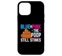 Blue Or Pink The Poop Still Stinks Annonce de bébé Coque pour iPhone 12 Mini
