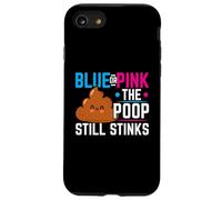 Blue Or Pink The Poop Still Stinks Annonce de bébé Coque pour iPhone SE (2020) / 7/8