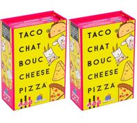 blue orange - Taco Chat Bouc Cheese Pizza - Jeu de Société Idéal pour s'Amuser en Famille ou Entre Amis en Soirée - Jeu d'Ambiance et de Rapidité - Jeu de Carte - De 2 à 8 Joueurs - À Partir de 8 Ans