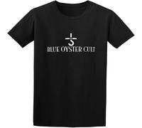 Blue Oyster Cult Logo Mens 100% Cotton Short Sleeve Tshirt Black 3XL