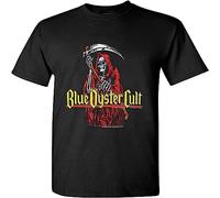 Blue Oyster Cult Music Rock Band Ecelna Fashion Reprint T-Shirt L T-Shirts à Manches Courtes(Medium)