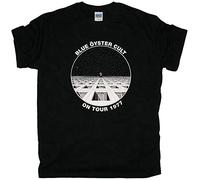 Blue Oyster Cult on Tour 1977 T Shirt Blue Öyster Cult Occult Rock Black L