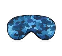 Blue Parttern Masque de sommeil doux et confortable avec sangle réglable pour homme et femme