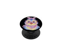 Blue Penguin Portrait Animal Lover Graphic Lunettes Rose PopSockets PopGrip Adhésif
