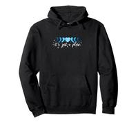 Blue Phase Moon Heart - I'll Get Over It... Graphique bleu Sweat à Capuche