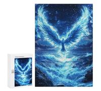 Blue Phoenix Rising Over Ocean Puzzle 1000 Pièces Educa Jouet en Bois Cadeau Unique Décoration Intérieure Jeu Éducatif Challenge Toy Adultes Et Enfants À Partir De 14 Ans 300 PCS