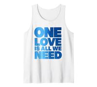 Blue Photo One Love is All We Need Débardeur