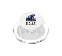 Blue Poison Fléchette Grenouille Chèvre Illustration d'Amphibien Vibrant PopSockets PopGrip pour MagSafe