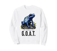 Blue Poison Fléchette Grenouille Chèvre Illustration d'Amphibien Vibrant Sweatshirt