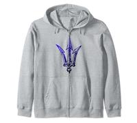 Blue Poseidon Symbole Trident T-shirt Ancient Greece Power Sweat à Capuche