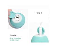 (Blue)Power Ball 2.0 Cat Toy Automatisch Rollender Katzenballintelligentes Spielzeug