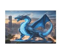 Blue Ptérosaure Puzzles Adulte - Puzzle en Bois 1000 Pièces - Challenge - Adultes Et EnfFourmis Dès 12 Ans （75×50cm）