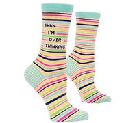 Blue Q Chaussettes pour femme, Shhhh... I'm Overthinking (convient aux pointures 38-46)