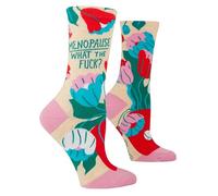 Blue Q Chaussettes Novelty Crew pour femme (taille 5-10), ménopause. Qu'est-ce que c'est ?, taille unique