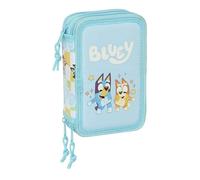 Blue Ready - Trousse scolaire avec 37 outils inclus, idéale pour les enfants de 5 à 14 ans, confortable et polyvalente, qualité et résistance, 12,5 x 5,5 x 19,5 cm