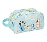 Blue Ready - Trousse Scolaire pour Enfant de Taille Moyenne avec poignée, Adaptable au Chariot, Facile à Nettoyer, Confortable et Polyvalente, qualité et résistance, 26 x 12 x 15 cm