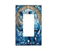 Blue Rhino Plaques de protection pour interrupteur en verre teinté pour décoration d'intérieur, plaques murales thermoplastique, taille standard à bascule simple