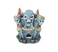 Blue Ribbon Château Sinistre avec Tête de Mort Ornement pour Cuves à Poissons/Aquariums