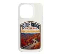 Blue Ridge Carolina Mountains, Caroline du Nord et du Sud rétro Coque pour iPhone 14 Pro