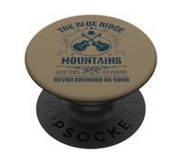 Blue Ridge Mountains avec Guitares Design Vieilli Vintage PopSockets PopGrip Adhésif