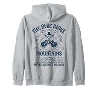 Blue Ridge Mountains avec Guitares Design Vieilli Vintage Sweat à Capuche