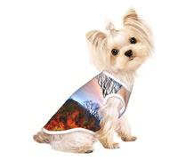 Blue Ridge Mountains T-shirt sans manches pour petit chiot ou chaton