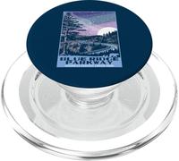 Blue Ridge Parkway at Night Style WPA Étoiles et Lune Vintage PopSockets PopGrip pour MagSafe