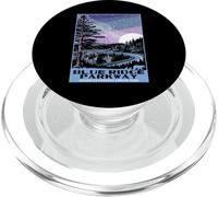 Blue Ridge Parkway at Night Style WPA Étoiles et Lune Vintage PopSockets PopGrip pour MagSafe