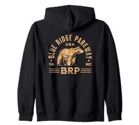 Blue Ridge Parkway BRP, Caroline du Nord, Virginia Bear Design Sweat à Capuche