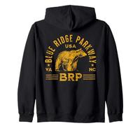 Blue Ridge Parkway NC VA USA Bear Design Vieilli Sweat à Capuche