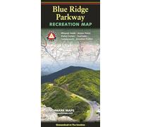 Blue Ridge Parkway Recreation Map: Shenandoah to The Smokies